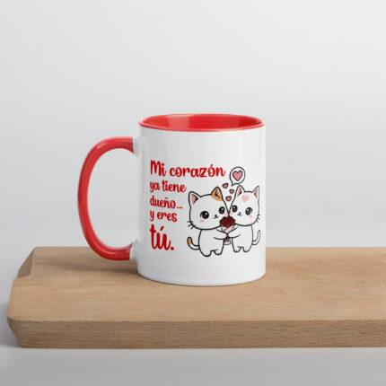 “Mi Corazón Ya Tiene Dueño” Valentine’s Mug – Cute Gift for Him or Her