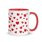 Red Hearts Coffee Mug – Romantic Gift for Valentine’s Day or Everyday Love