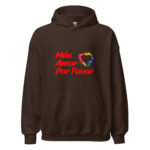 Sudadera Más Amor Por Favor – Corazón Arcoíris - Imagen 3