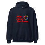 Sudadera Más Amor Por Favor – Corazón Arcoíris - Imagen 2